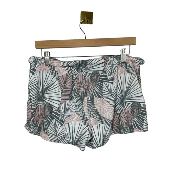 PJ Salvage Women’s Geo Palm Pajama Shorts in Pink Clay Size M - Picture 12 of 12